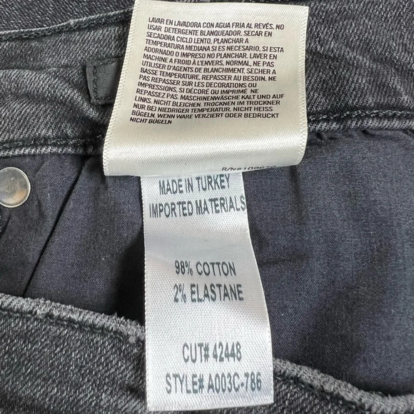 AGOLDE Womens Feel Good High Waist Distressed Ankle Skinny Jeans Size 31 - Picture 12 of 14